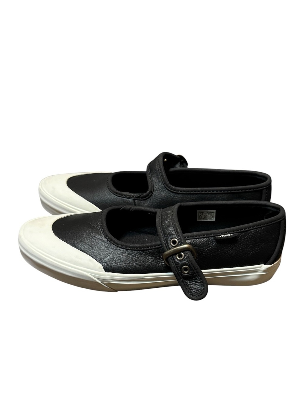 Vans Mary Jane Sneakers Black and White Womens Size 9